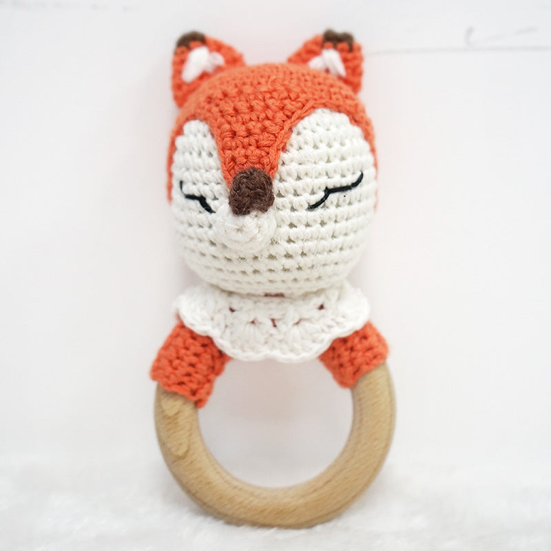 Hochet au crochet renard