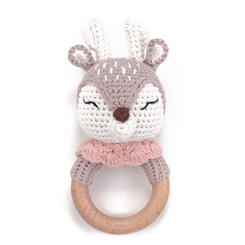 Hochet au crochet renne